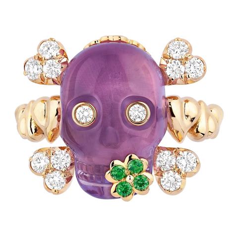 dior skull ring